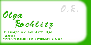 olga rochlitz business card